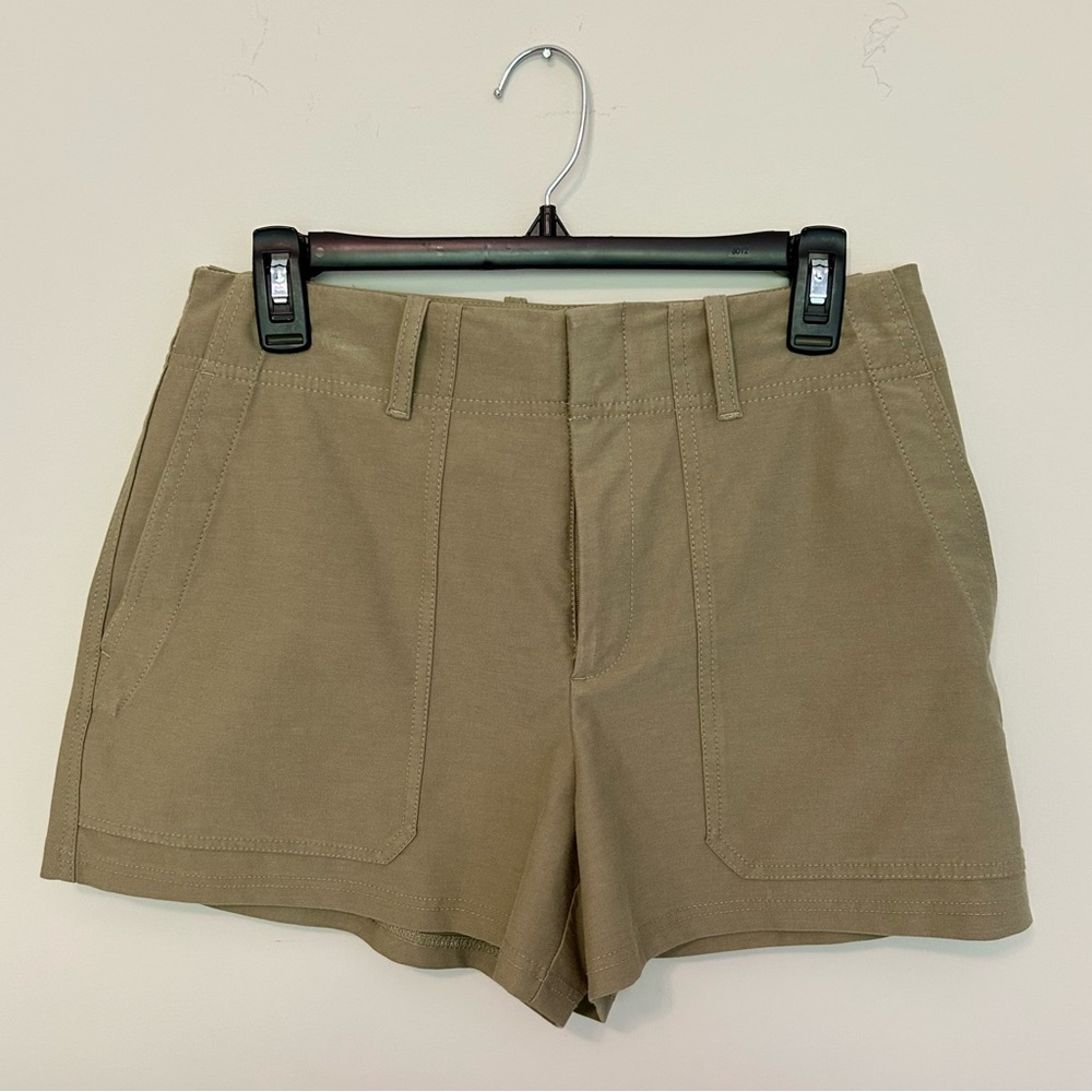 Athleta Olive Utility Bermuda Shorts